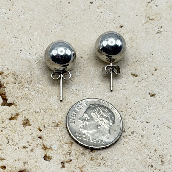 Tiffany & Co. Silver Ball Earrings - Picture 13 of 16